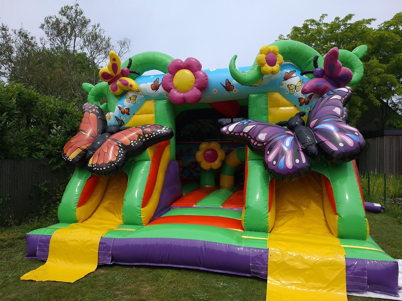 Beautiful garden setting with premium inflatable